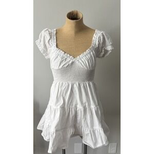 Princess Polly white sundress‎ Skort mini dress size US 2 UK 6 Bachelorette Grad